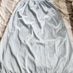 Light Blue Slip Skirt